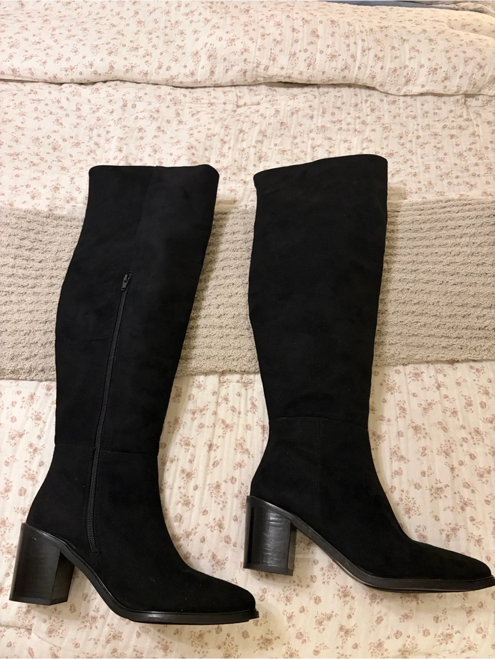 Seychelles Black Over-the-Knee Block Heel Boots